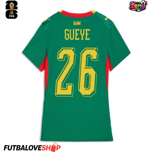 Dres Senegal Pape Gueye #26 Preč pre Ženy MS 2026 Krátky Rukáv